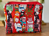 Nail Polish Pouch by Gato Arteiro Xmas Cats