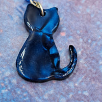 Cat Earrings by Gato Arteiro - Dark Blue