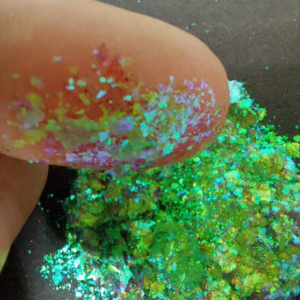 Pastel Flake Green Teal Purple #0438 (0.5gr)